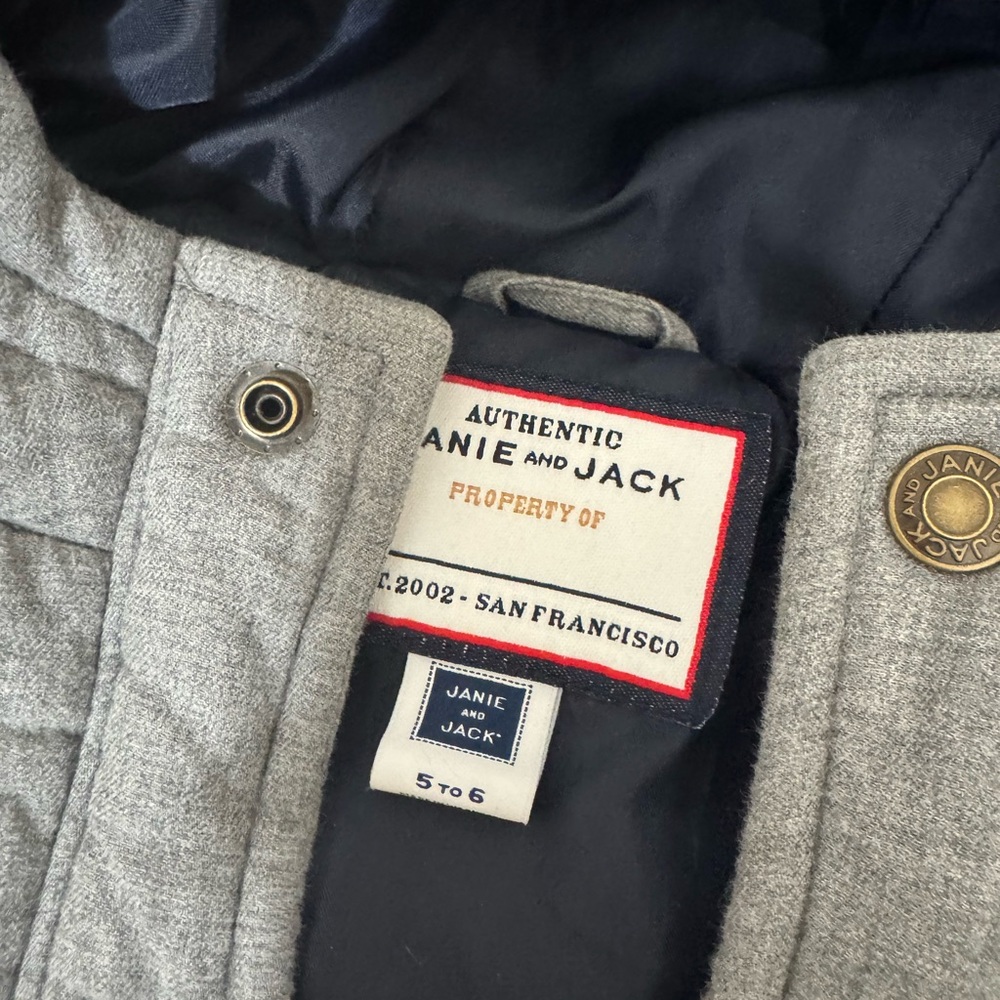 Janie and Jack Gray Boys Jacket